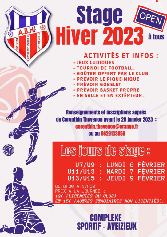Stage hiver 2023