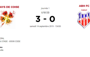 MATCH U18 EQUIPE 2
