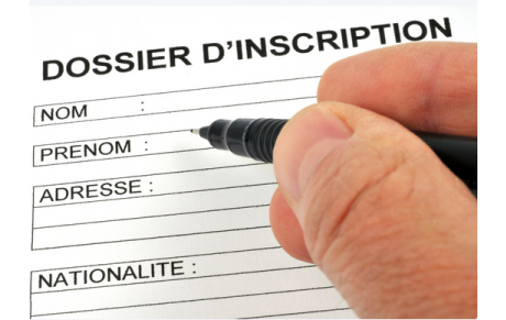 Inscription sur le site 
