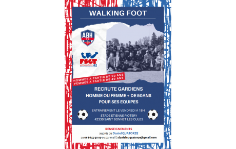 Walking foot recrute gardiens